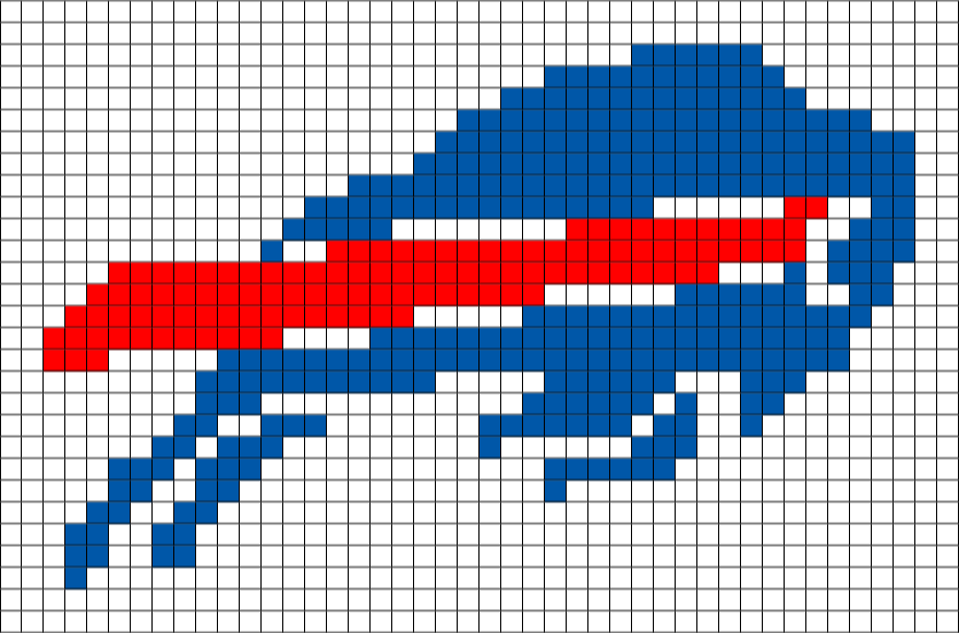 Buffalo Bills Pixel Art – BRIK