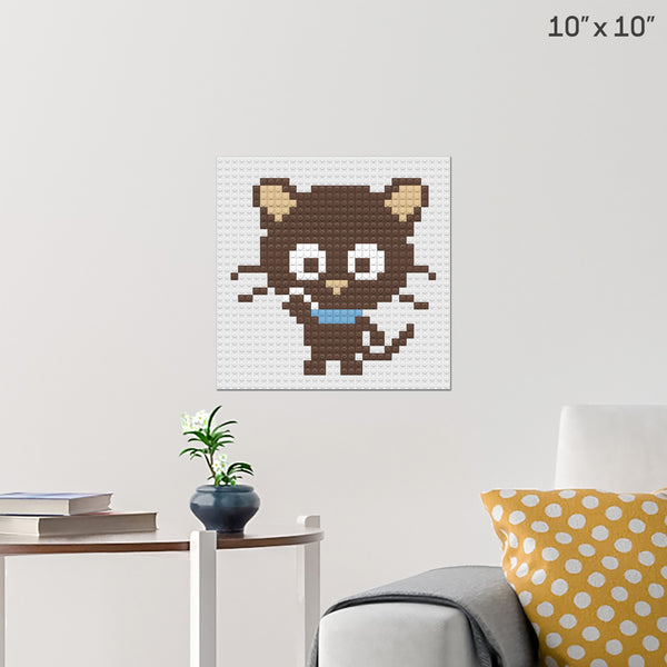 Chococat Pixel Art Wall Poster Build Your Own With Bricks Brik