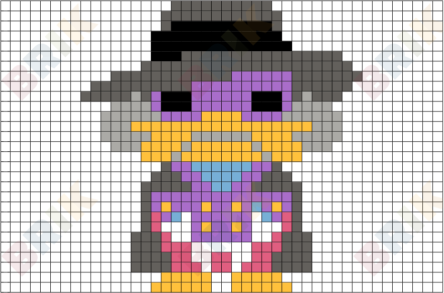 Darkwing Duck Pixel Art Brik 