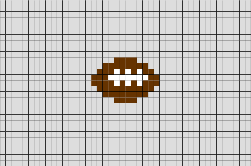 Rugby Ball Pixel Art BRIK