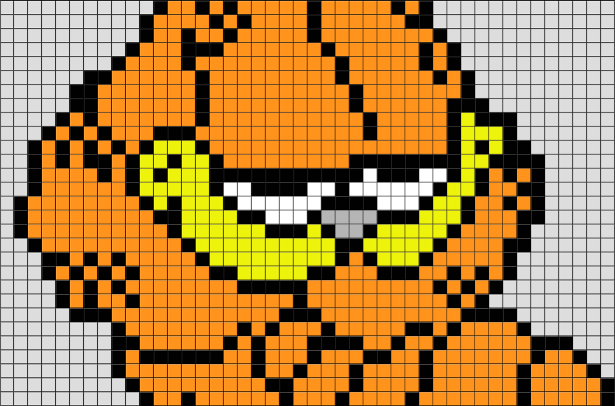 Garfield Pixel Art – BRIK