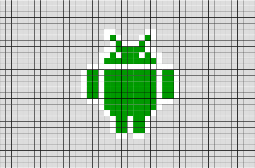 Google Android Pixel Art BRIK