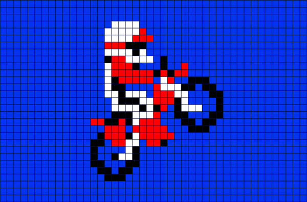 Motocross Pixel Art – BRIK