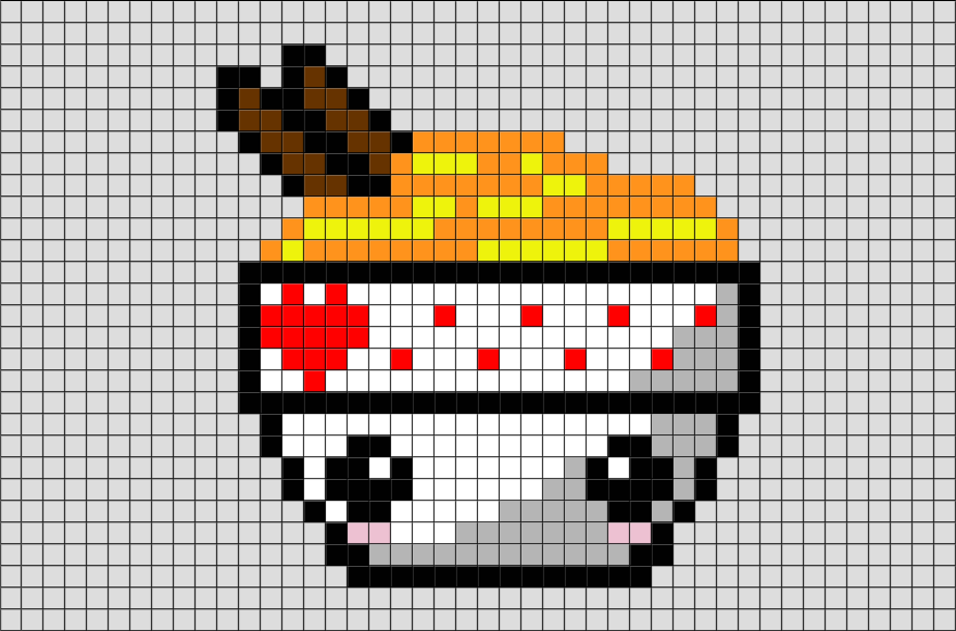 pixel art food