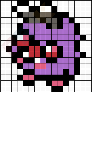 Pokemon Venonat Pixel Art Brik