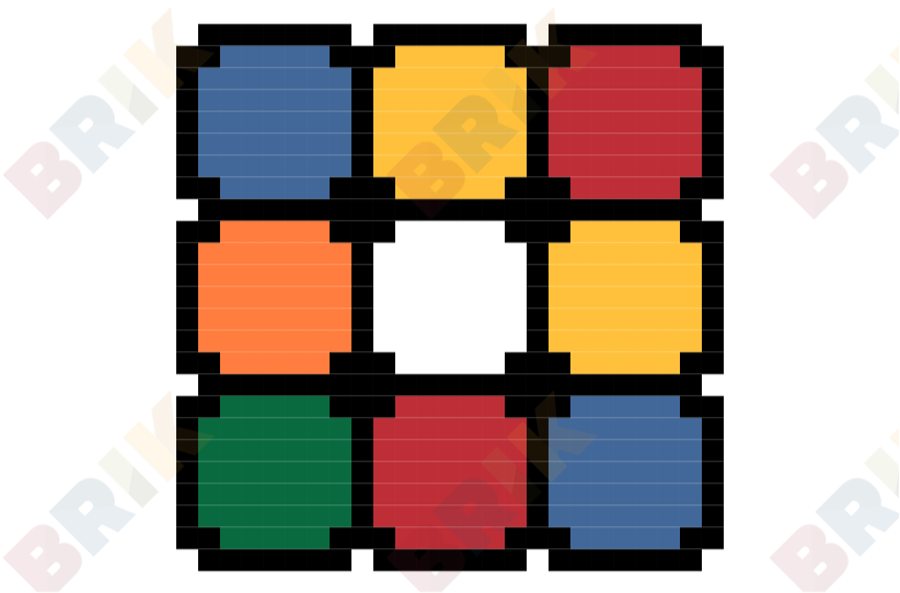 Rubik S Cube Pixel Art Brik