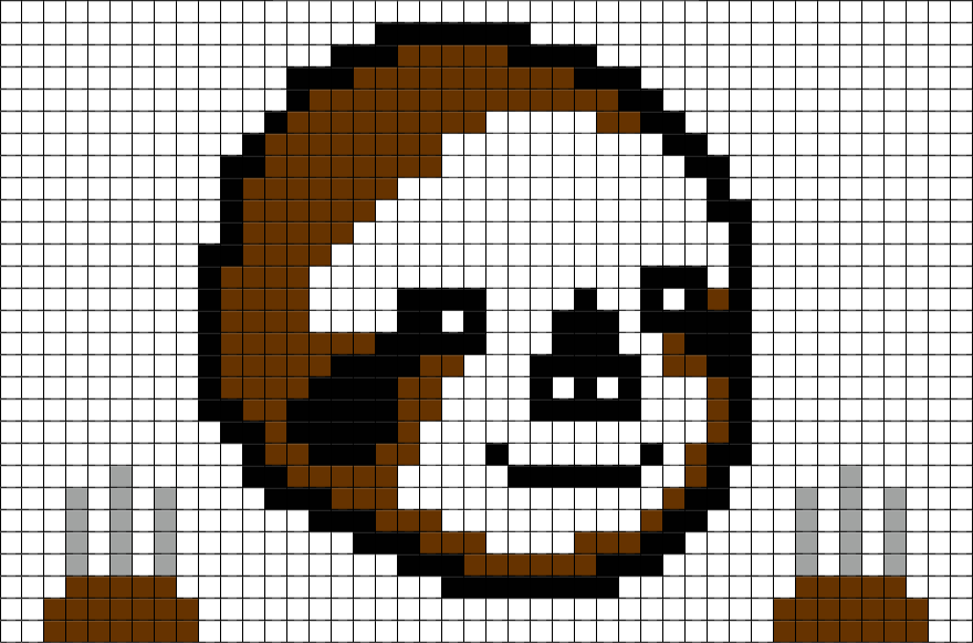 Sloth Zootopia Pixel Art – BRIK