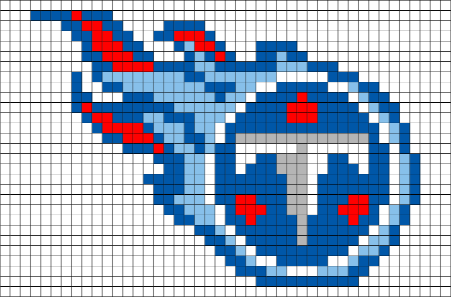 Tennessee Titans Pixel Art – BRIK