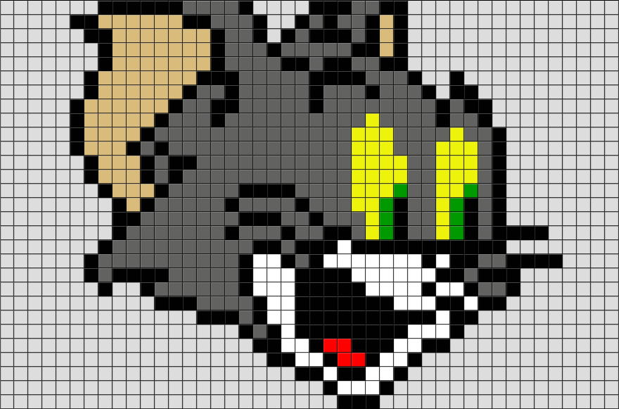 Tom and Jerry 1 Pixel Art – BRIK