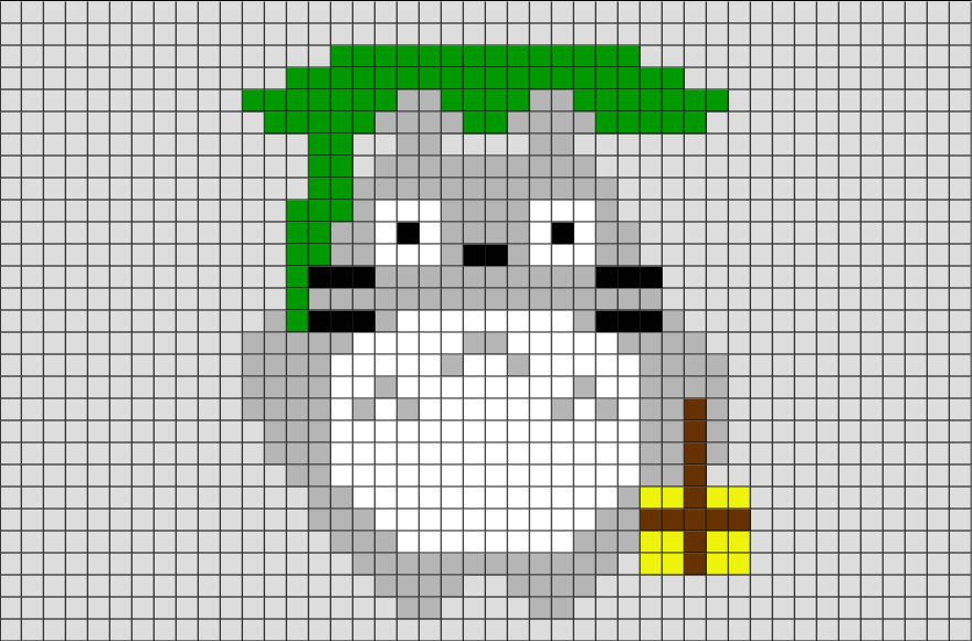 Totoro Pixel Art – BRIK