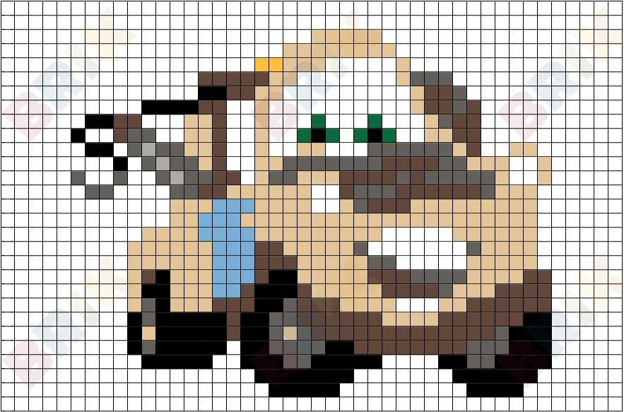 Tow Mater Pixel Art Brik