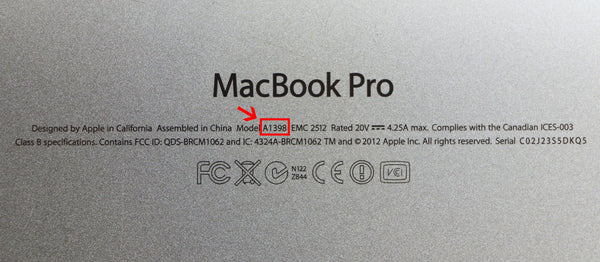 MacBook Model Number