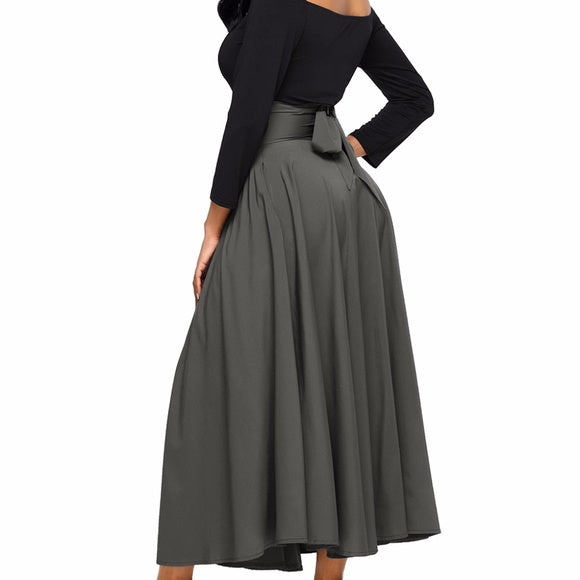 high waisted maxi skirt 38