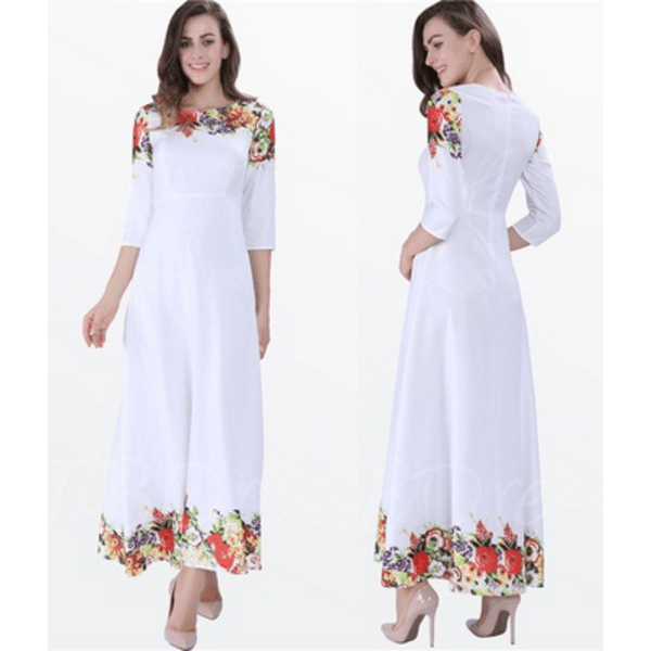 white summer dress sleeves