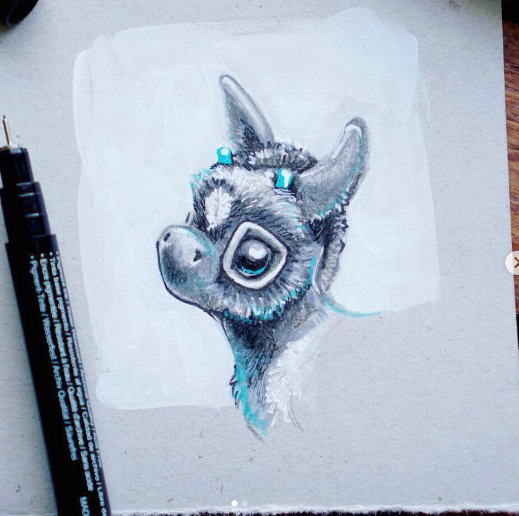 “Blue Baby” original drawing