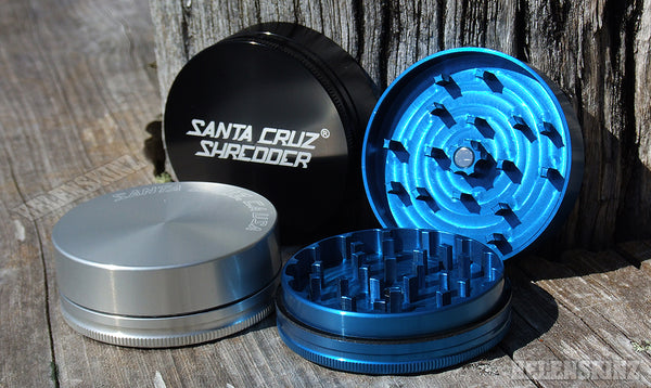 Santa Cruz Shredder Herb Grinders - Large 2pc - Helenskinz Vape Shop NZ