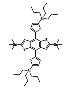 BDT-TPSTh, 2035466-88-5,  2,6-bis(trimethyltin)-(4,8-bis(5-(tripropylsilyl)thiophen-2-yl)benzo[1,2-b:4,5-b’]dithiophene)