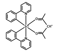 Chemical structure of ir(ppy)2(acac)