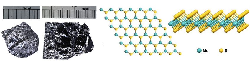 Molybdenum disulfide crystal structure