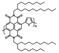 Chemical structure of PNDI(2OD)T (PCE8)
