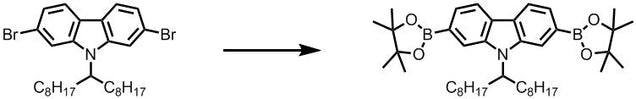 Synthesis heptadecanylcarbazole boronic pinacol ester