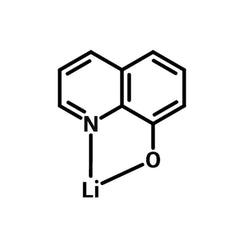 chemical structure of 8-Hydroxyquinolinolato-lithium (liq)
