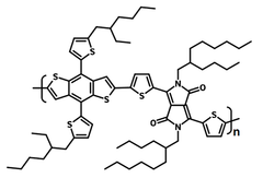 Chemical structure of PBDTT-DPP, 1380582-98-8