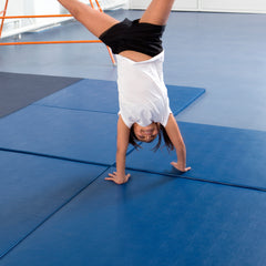 Handstand on chipfoam mat