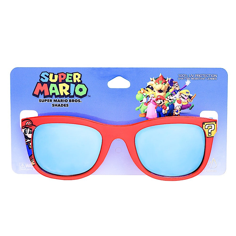 Mario Red Boys Super Marios Brothers Sunglasses Sunstaches 