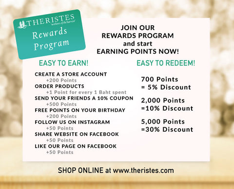 Theristes Rewards Program