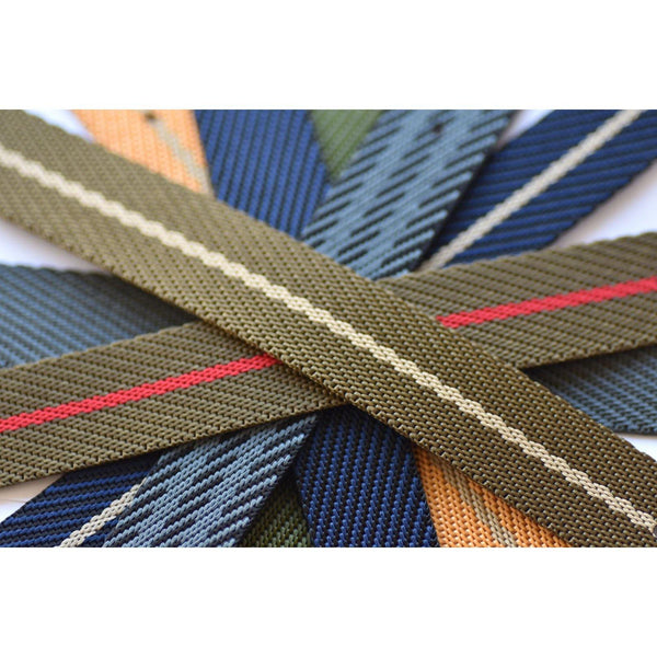 SINGLE PASS-GREEN & BEIGE - The Sydney Strap Co.