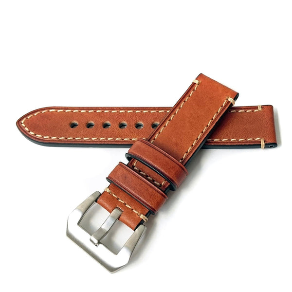 light brown leather watch band