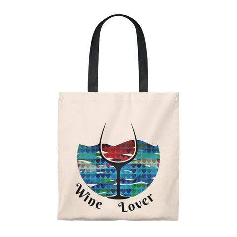 I Love Wine T-Shirt Tote Bag - Vintage