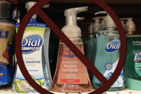 Antibacterial soaps do not help minimize bacterial growth on liners.