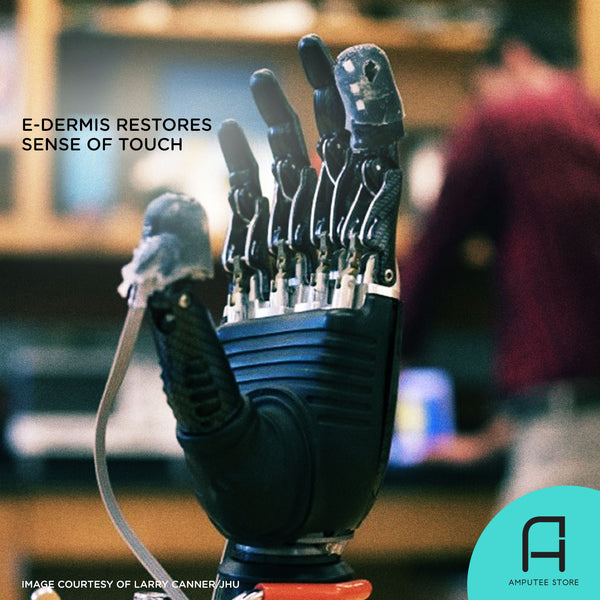 Researchers at Johns Hopkins University sought to restore the sense of touch to prosthetic users by testing and developing an “e-dermis.”