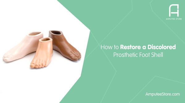 How to restore a discolored prosthetic foot shell