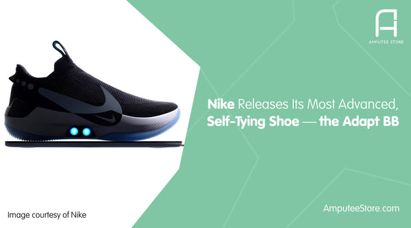 Nike's self tying shoe can help those with an arm amputation.