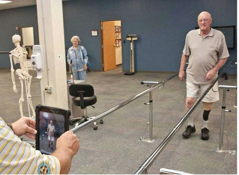 Ask your prosthetist for a gait evaluation and makeover.