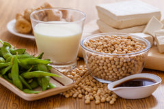 Soy protein helps in wound healing.