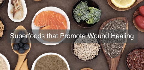 Superfoods to promote wound healing for amputees.