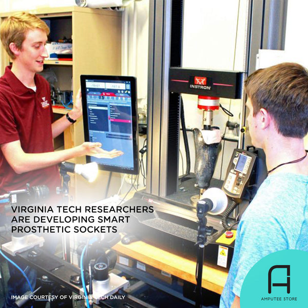 Virginia Tech researchers are developing smart prosthetic sockets for lower-limb prosthetic users.