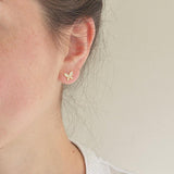 Boucles Papillons Diamantés - Or Rose