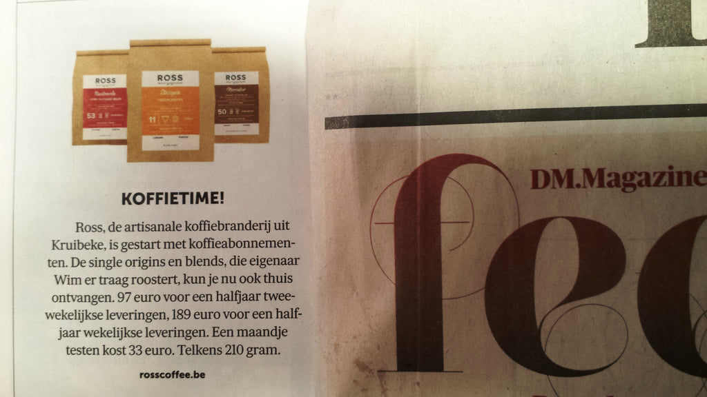 ROSS in De Morgen week-end editie