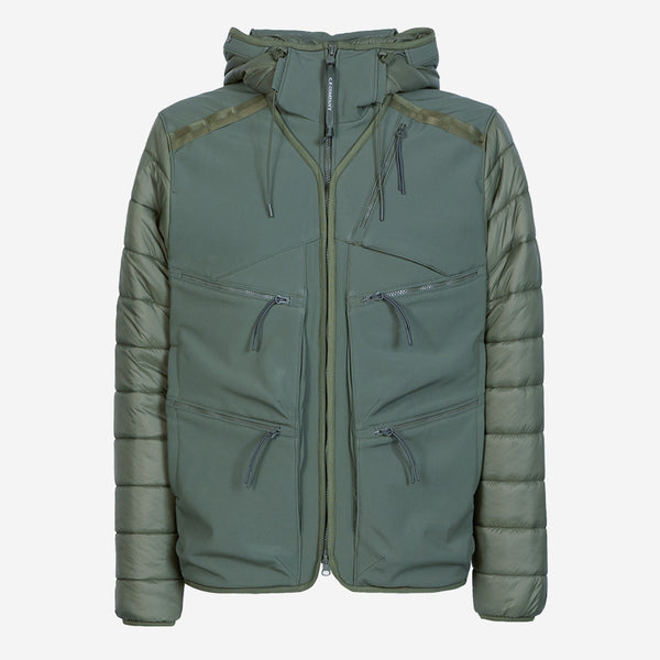 CP Shell-R Mixed Goggle Jacket - Stone Grey (Olive)