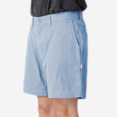 DANTON - Cotton Oxford Shorts - Sax Blue