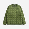 Crew Neck Pocket Down Pullover - Olive