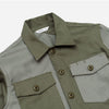 Fatigue Overshirt - Olive Block Herringbone