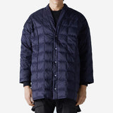 Hanten Down Cardigan Jacket - Navy/Black