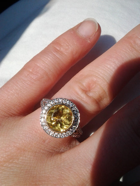 muriel's golden beryl engagement ring