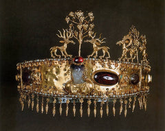 Sarmatian-gold-diadem-garnet